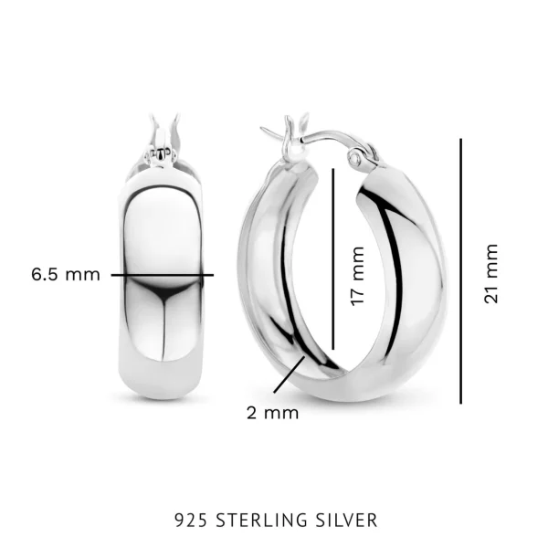 Bibbiena Poppi Casentino 925 sterling zilveren oorringen