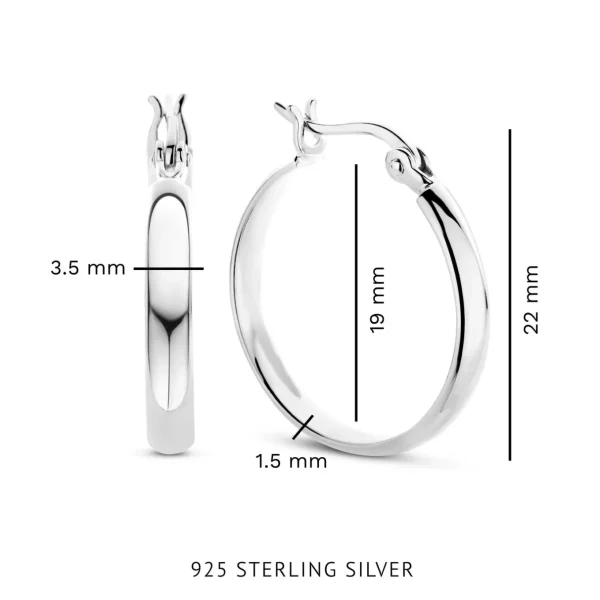 Bibbiena Poppi Casentino 925 sterling zilveren oorringen