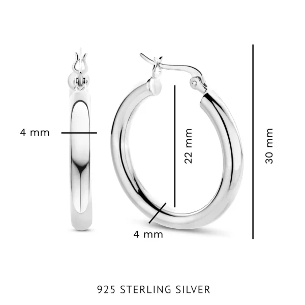 Bibbiena Poppi Casentino 925 sterling zilveren oorringen