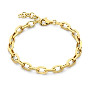 Bibbiena Poppi Lucia 925 sterling zilver gold plated Schakelarmband