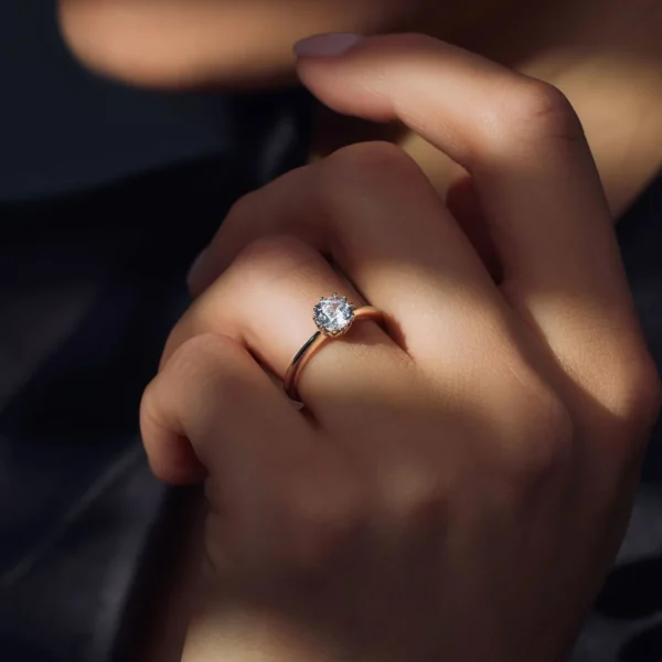 Cento Luci Rosia 925 sterling zilveren ring met zirkonia steen