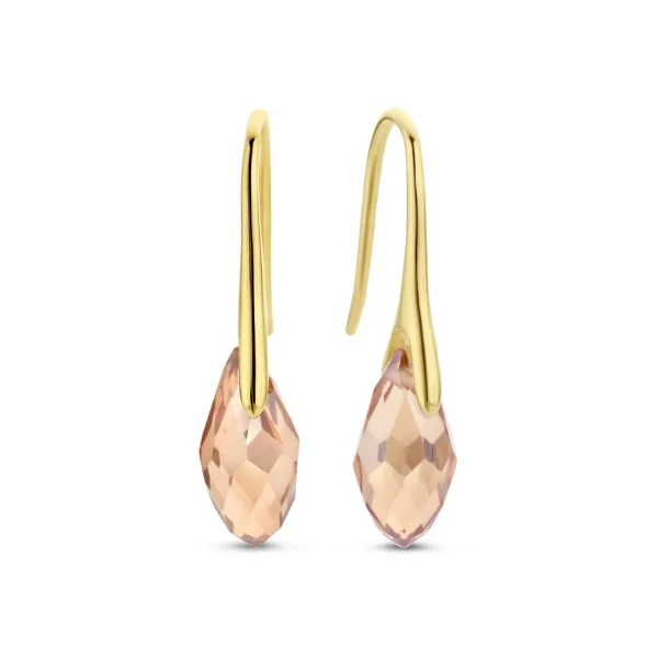 La Sirena Ombrone 925 sterling zilveren gold plated Oorhangers