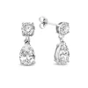 Ponte Vecchio Sienna 925 sterling zilver Oorhangers met zirkonia steen