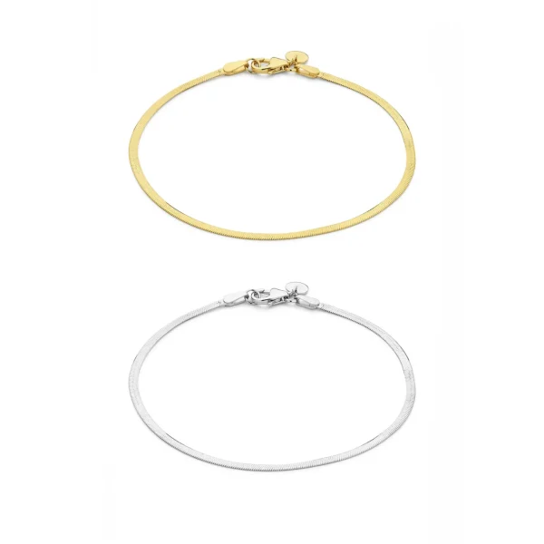 Sorprendimi 925 sterling zilver en gold plated armband giftset