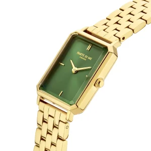 Sorprendimi goudkleurig horloge en 925 sterling zilveren gold plated armband