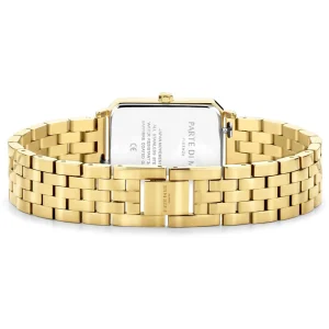 Sorprendimi goudkleurig horloge en 925 sterling zilveren gold plated armband